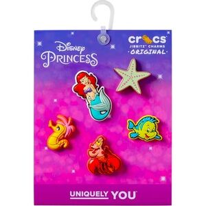 Princess Ariel 5 Pack Crocs Jibbitz Charms Set
